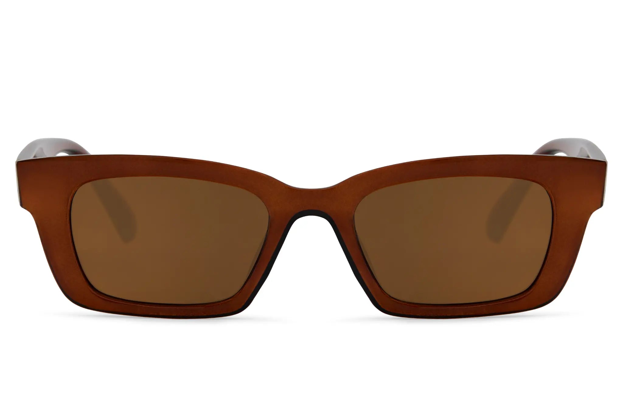 FAME - Rekt Marron Transparent / Marron Uni - Vue face