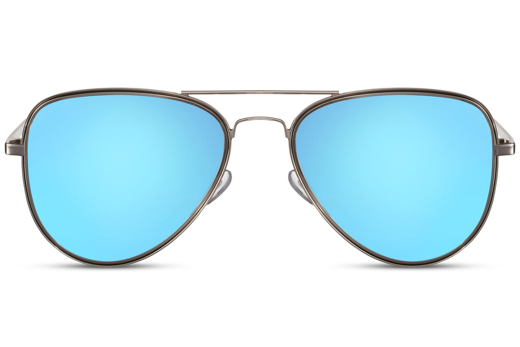 FAME - Avio - Argenté / Bleu miroir - Vue face