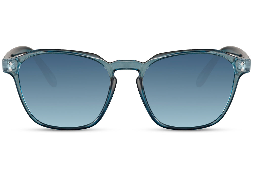 FAME - Bloc - Bleu translucide / Gris dégradé - Vue face