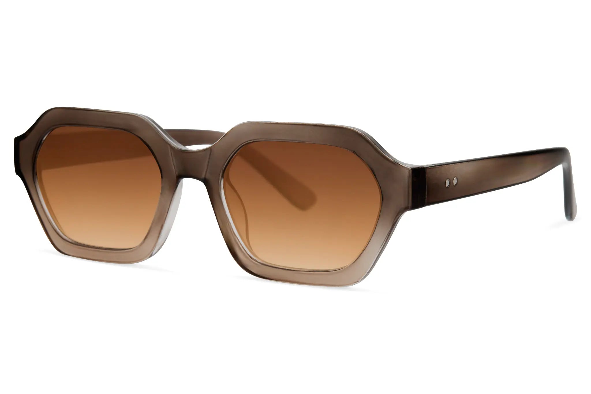 Lunettes Taupe Dégradé - Vue de côté
