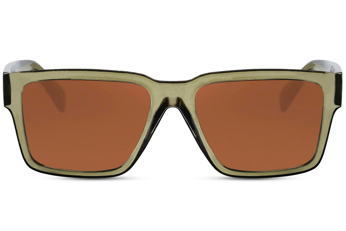 FAME - Flat - Vert kaki / Marron - Vue face