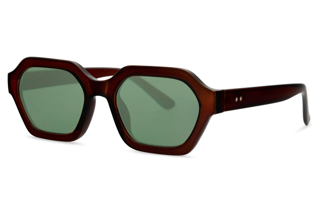 Lunettes Marron / Vert - Vue de côté