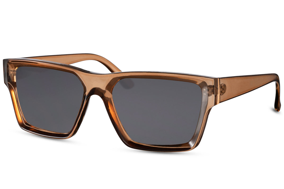 FAME - Flat - Marron transparent / Gris - Vue côté